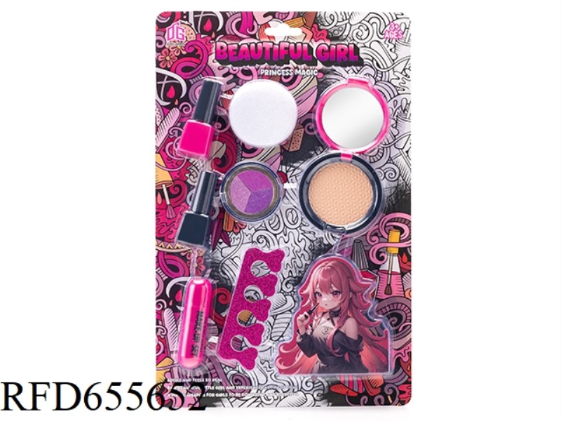 MANICURE GROOMING GIRL TOYS PLAY HOUSE NEW DIY SET (SMEARED WITHOUT COLOR)