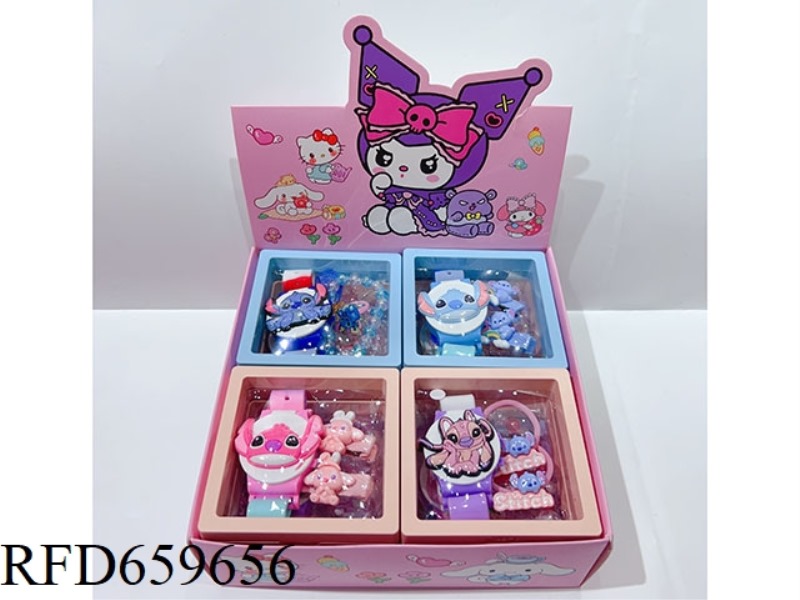 GIRLS' ACCESSORIES (WATCH + BRACELET/RING/HAIRPIN/LEATHER BAND) SANRIO 12PCS