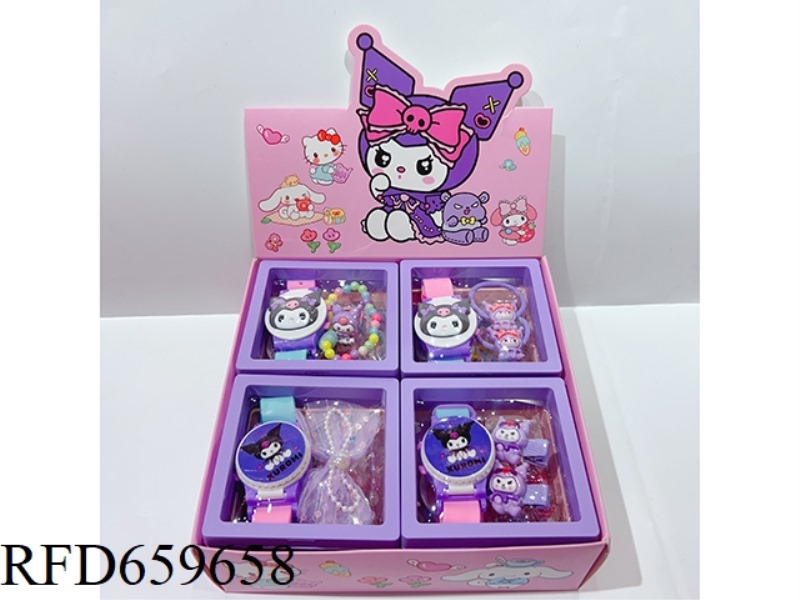 GIRLS' ACCESSORIES (WATCH + BRACELET/HAIRPIN/BAND/RING) SANRIO 12PCS
