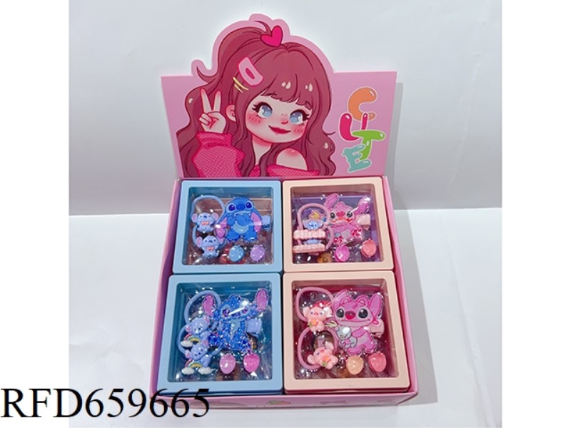 GIRLS' ACCESSORIES (HAIR CLIP + SMALL GRAB CLIP + LEATHER BAND) 12PCS