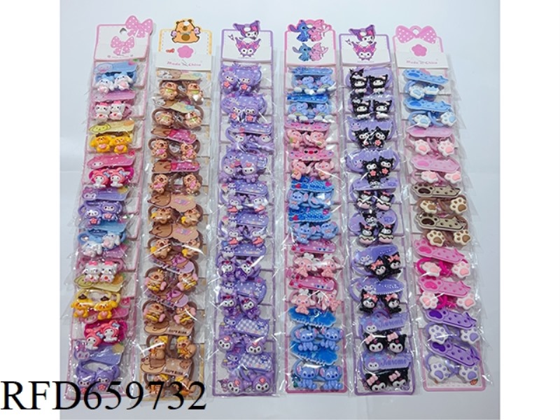 HAIR TIE (10 PAIRS/LONG CARD)