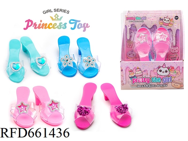 PRINCESS FAIRY WAND MAGIC WAND ELECTROPLATED CROWN JEWEL CRYSTAL ULTRASONIC HIGH HEELS DRESS UP EVER