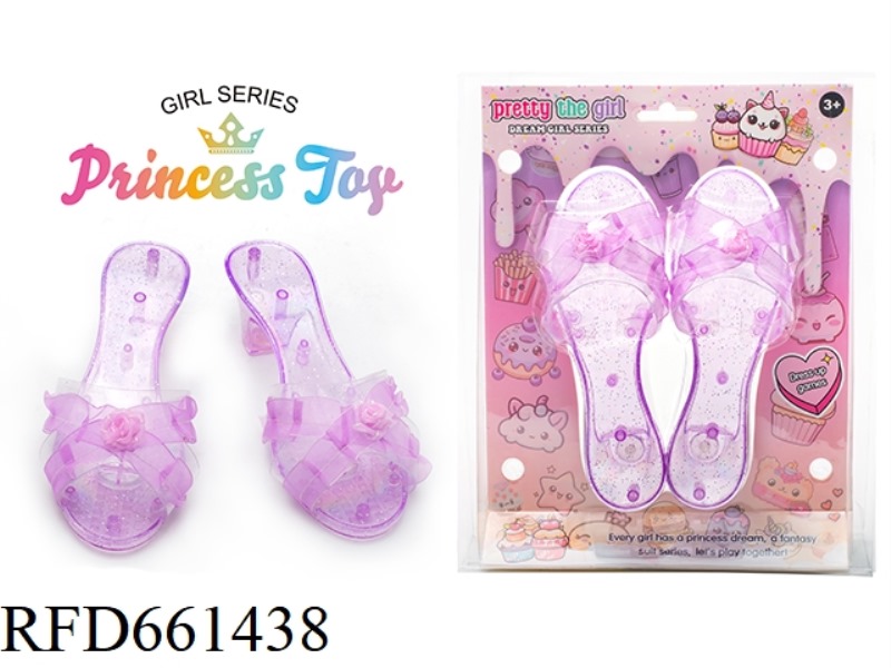 PRINCESS FAIRY WAND MAGIC WAND ELECTROPLATED CROWN JEWEL CRYSTAL ULTRASONIC HIGH HEELS DRESS UP EVER