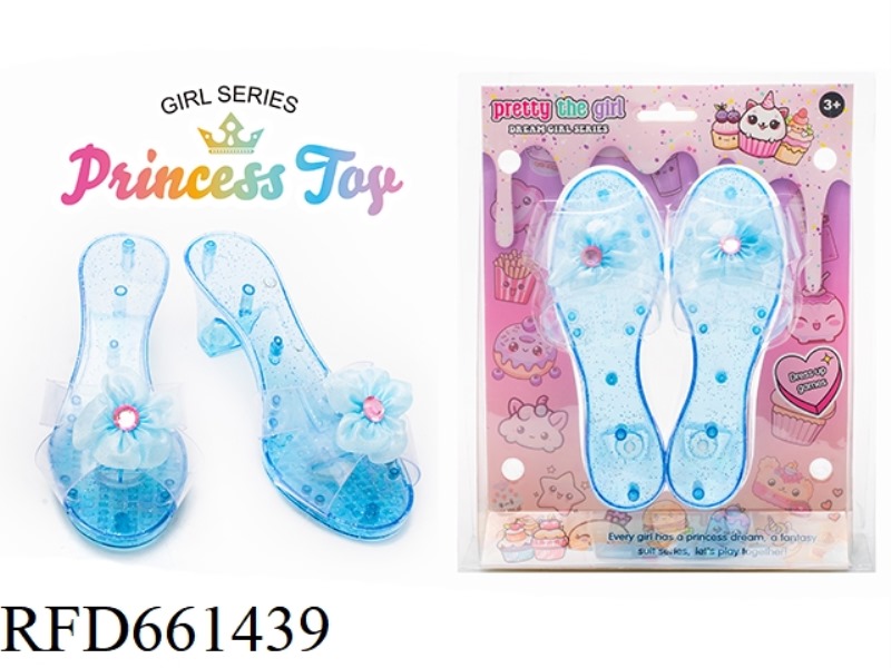 PRINCESS FAIRY WAND MAGIC WAND ELECTROPLATED CROWN JEWEL CRYSTAL ULTRASONIC HIGH HEELS DRESS UP EVER