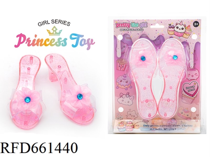 PRINCESS FAIRY WAND MAGIC WAND ELECTROPLATED CROWN JEWEL CRYSTAL ULTRASONIC HIGH HEELS DRESS UP EVER