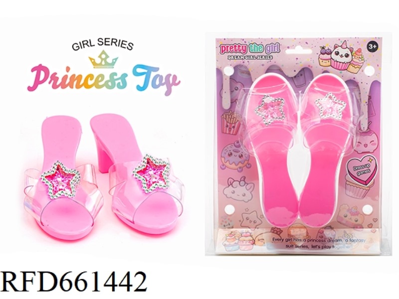 PRINCESS FAIRY WAND MAGIC WAND ELECTROPLATED CROWN JEWEL CRYSTAL ULTRASONIC HIGH HEELS DRESS UP EVER