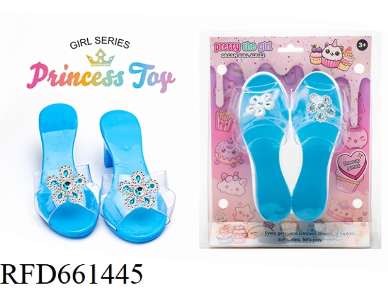 PRINCESS FAIRY WAND MAGIC WAND ELECTROPLATED CROWN JEWEL CRYSTAL ULTRASONIC HIGH HEELS DRESS UP EVER