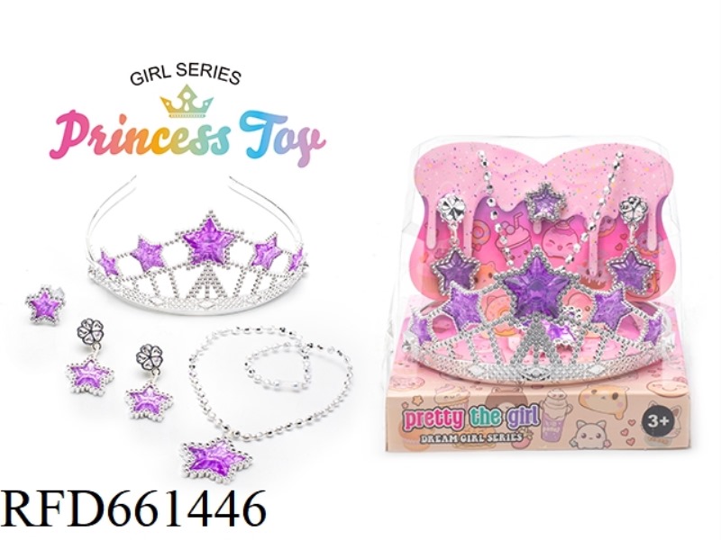 PRINCESS FAIRY WAND MAGIC WAND ELECTROPLATED CROWN JEWEL CRYSTAL DRESS UP EVERY NEW DIY SET