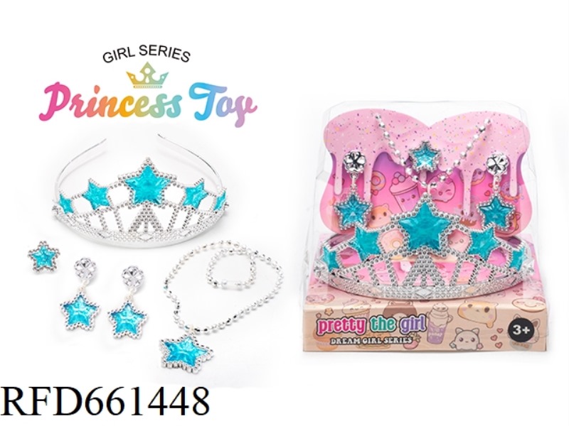 PRINCESS FAIRY WAND MAGIC WAND ELECTROPLATED CROWN JEWEL CRYSTAL DRESS UP EVERY NEW DIY SET