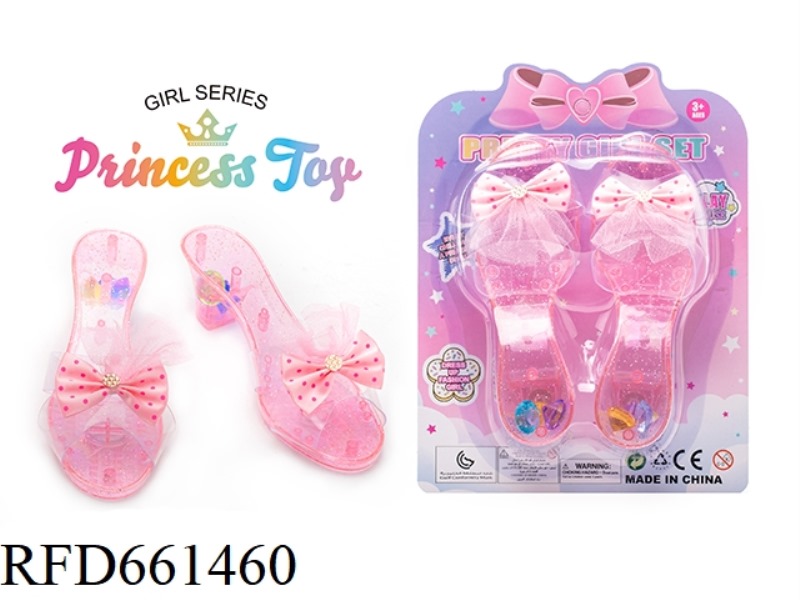 PRINCESS FAIRY WAND MAGIC WAND ELECTROPLATED CROWN JEWEL CRYSTAL ULTRASONIC HIGH HEELS DRESS UP EVER
