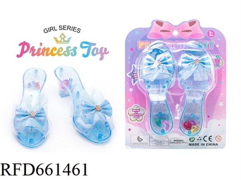 PRINCESS FAIRY WAND MAGIC WAND ELECTROPLATED CROWN JEWEL CRYSTAL ULTRASONIC HIGH HEELS DRESS UP EVER