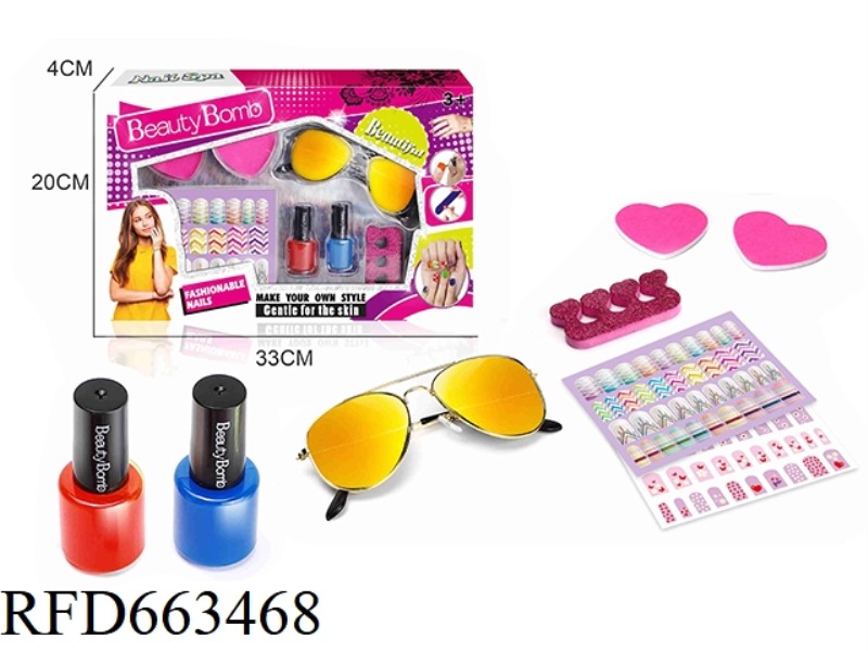 GIRLS' MANICURES AND GLASSES