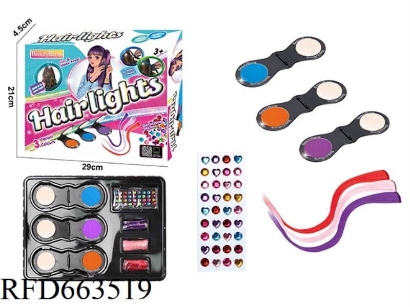 DYE HAIR WIG WITH DRILL