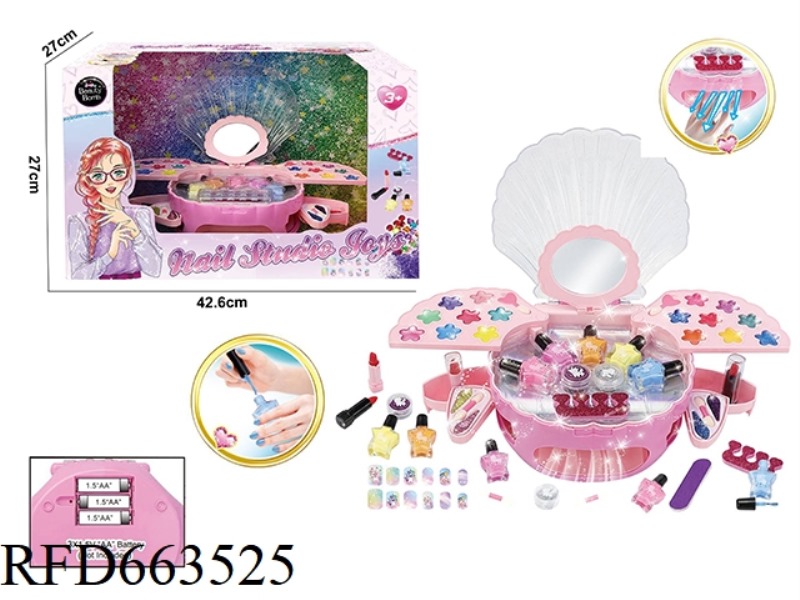 NAIL DRYER WITH NAIL POLISH LIP GLAZE BLUSH EYE COLOR