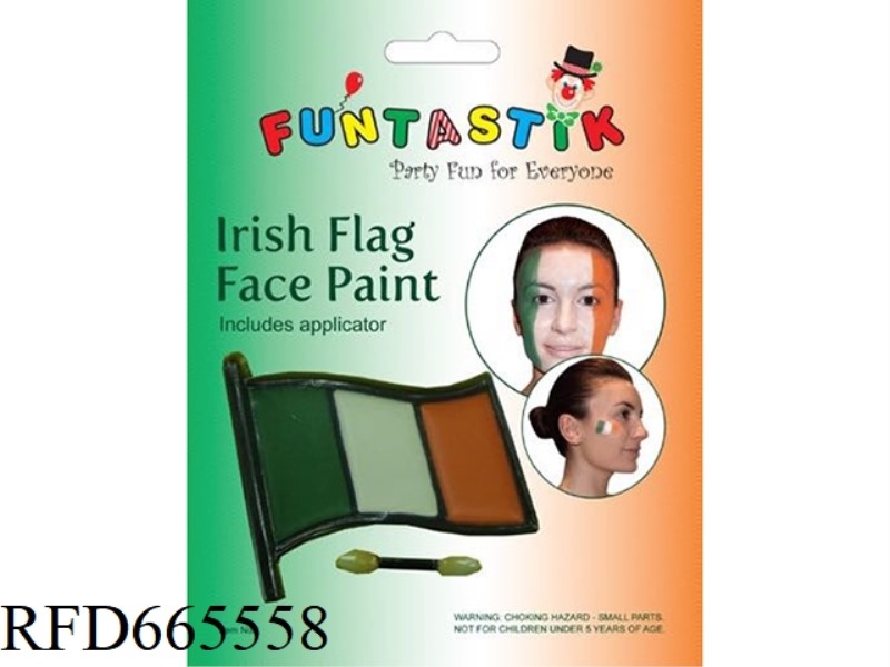 THE FACE COLOR OF THE IRISH FLAG