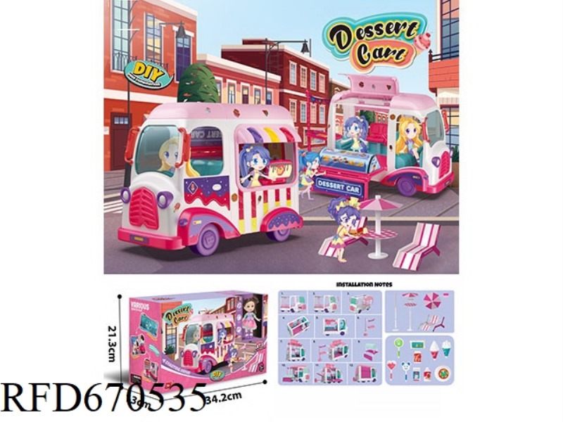 DIY ICE CREAM CART (WITH 1 DOLL)
