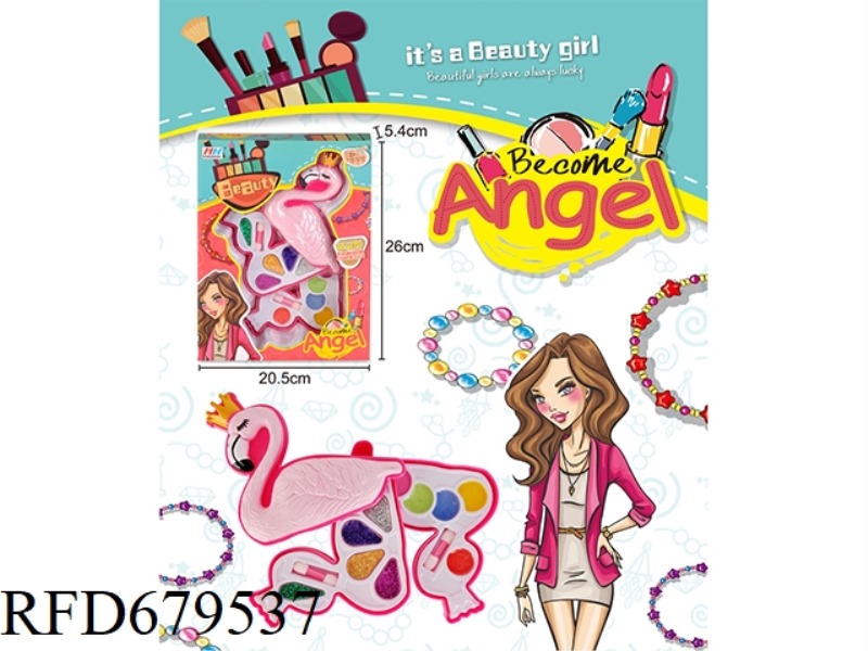 CHILDREN'S MAKEUP WITH THREE LAYERS OF SWAN