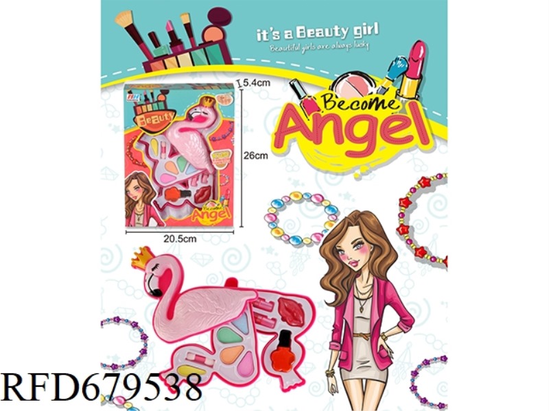 CHILDREN'S MAKEUP WITH THREE LAYERS OF SWAN