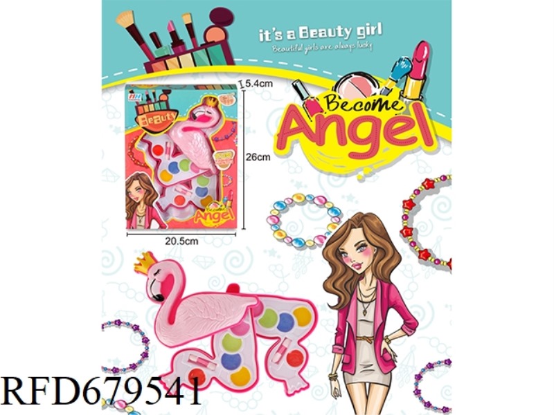 CHILDREN'S MAKEUP WITH THREE LAYERS OF SWAN
