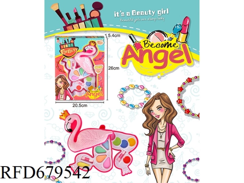 CHILDREN'S MAKEUP WITH THREE LAYERS OF SWAN