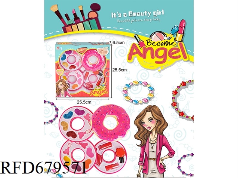 CHILDREN'S MAKEUP 4-LAYER DOUGHNUT