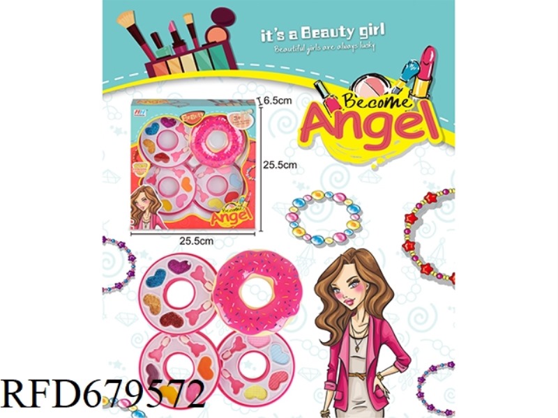 CHILDREN'S MAKEUP 4-LAYER DOUGHNUT
