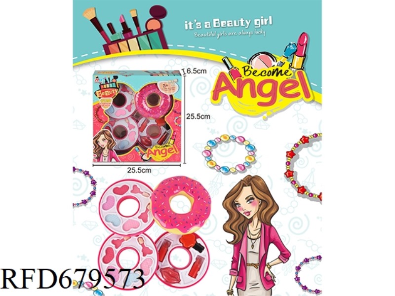 CHILDREN'S MAKEUP 4-LAYER DOUGHNUT