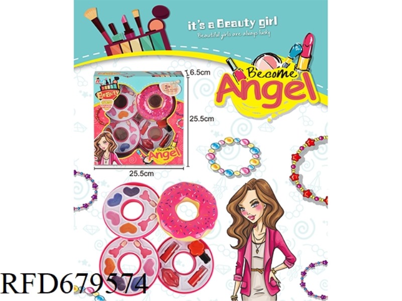 CHILDREN'S MAKEUP 4-LAYER DOUGHNUT