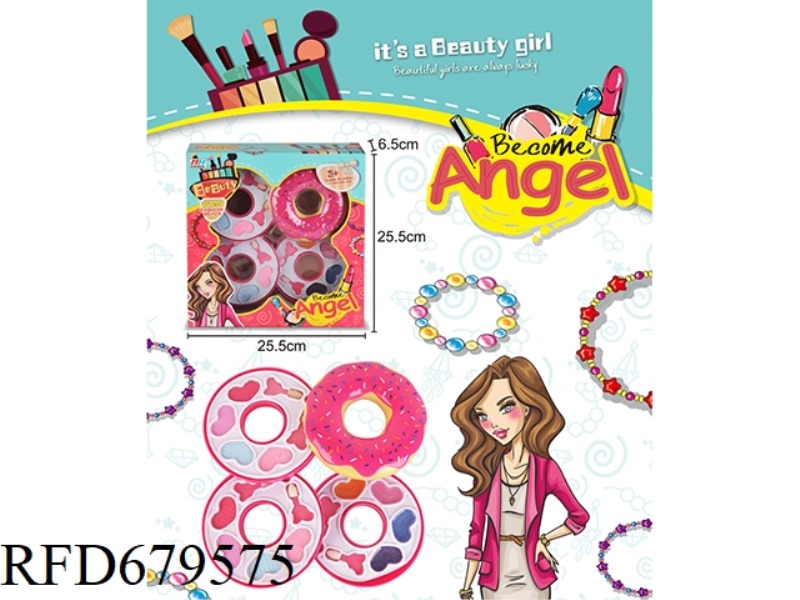CHILDREN'S MAKEUP 4-LAYER DOUGHNUT