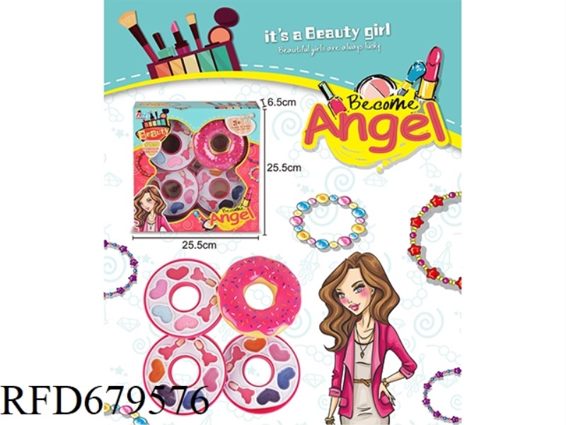 CHILDREN'S MAKEUP 4-LAYER DOUGHNUT
