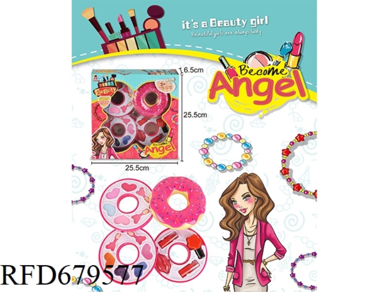 CHILDREN'S MAKEUP 4-LAYER DOUGHNUT