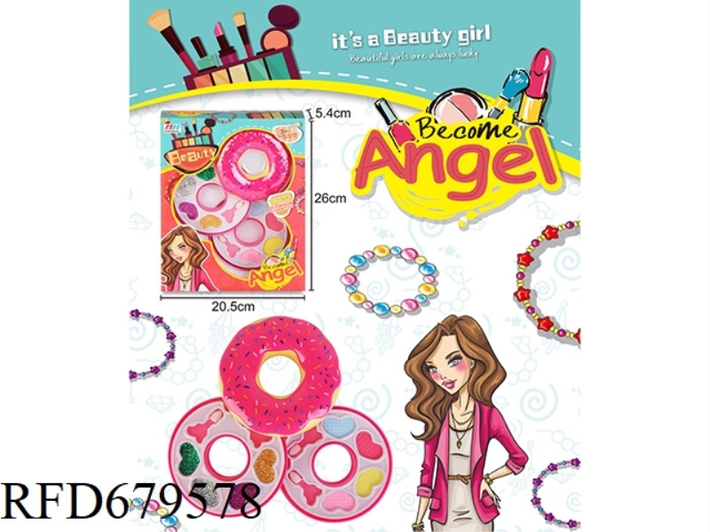CHILDREN'S MAKEUP 3-LAYER DOUGHNUT