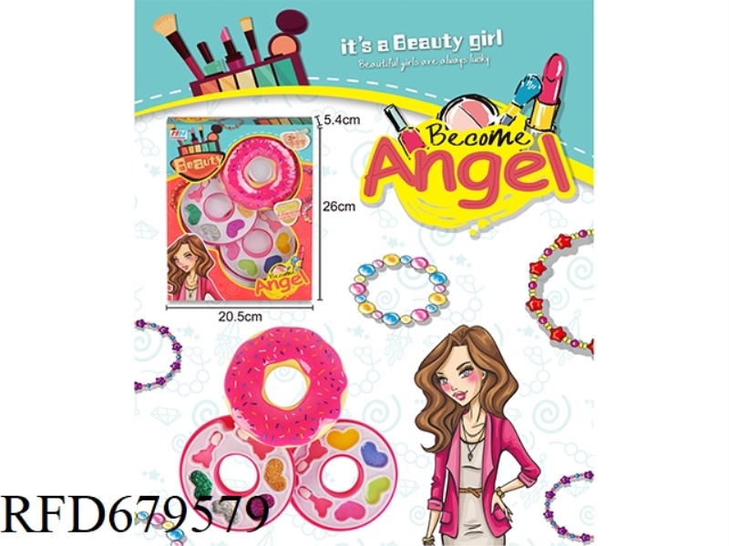 CHILDREN'S MAKEUP 3-LAYER DOUGHNUT