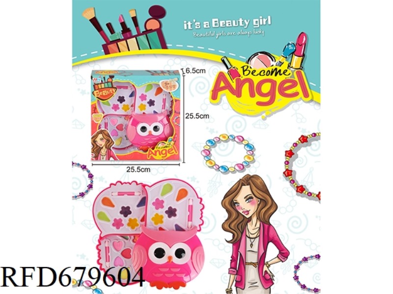 CHILDREN'S MAKEUP WITH 4 LAYERS OF OWL