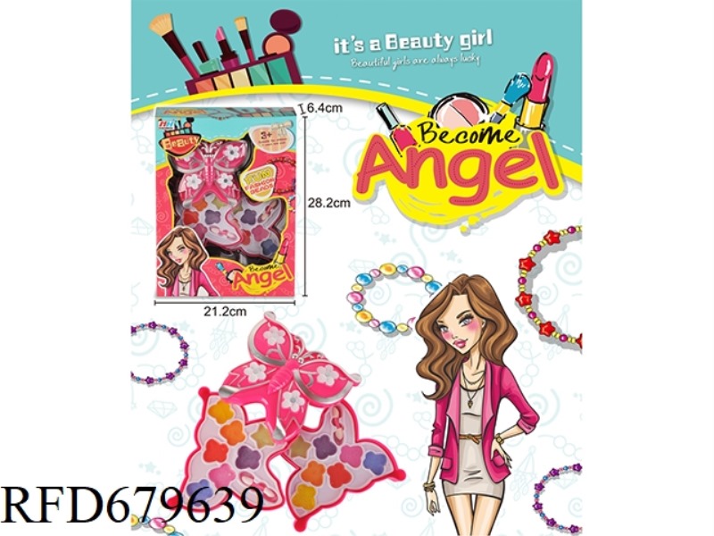 CHILDREN'S MAKEUP WITH THREE LAYERS OF BUTTERFLIES