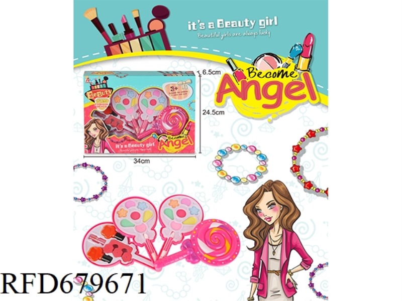 CHILDREN'S MAKEUP 4-LAYER LOLLIPOP