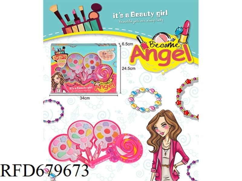 CHILDREN'S MAKEUP 4-LAYER LOLLIPOP
