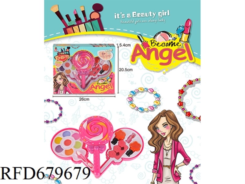 CHILDREN'S MAKEUP 3-LAYER LOLLIPOP