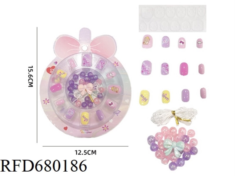 DIY CHILDREN'S NAIL ART PATCHES + BEADS