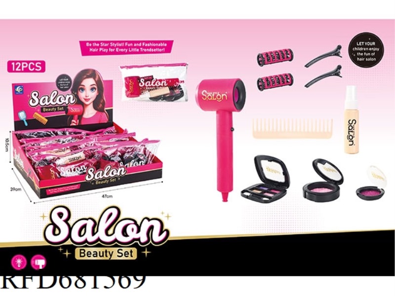 HAIRDRESSING TOOL SET 12PCS