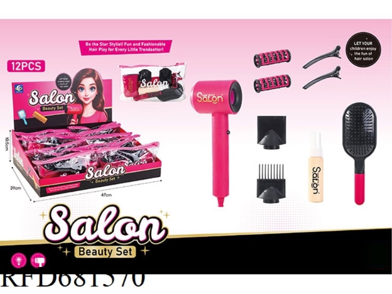 HAIRDRESSING TOOL SET 12PCS