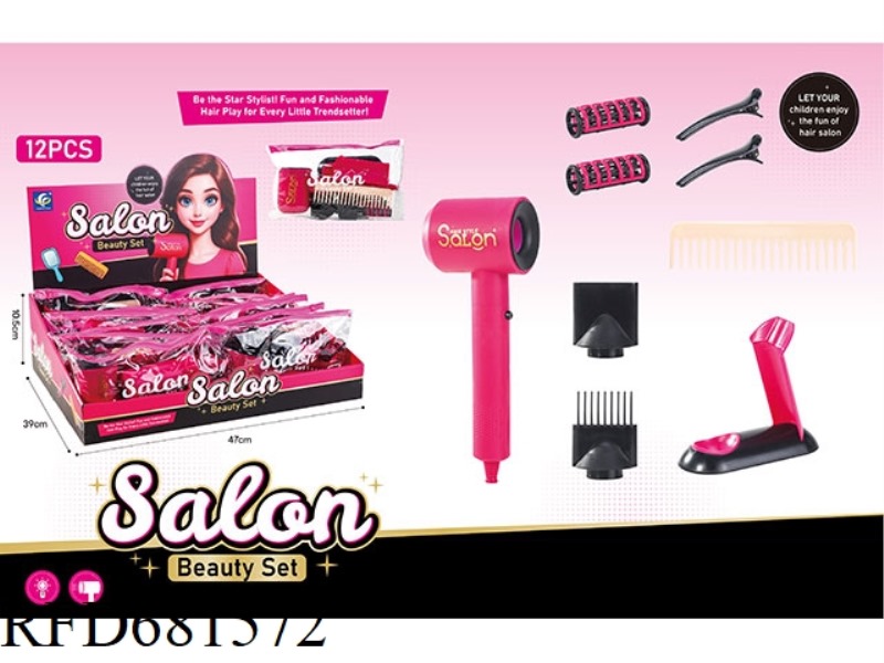 HAIRDRESSING TOOL SET 12PCS