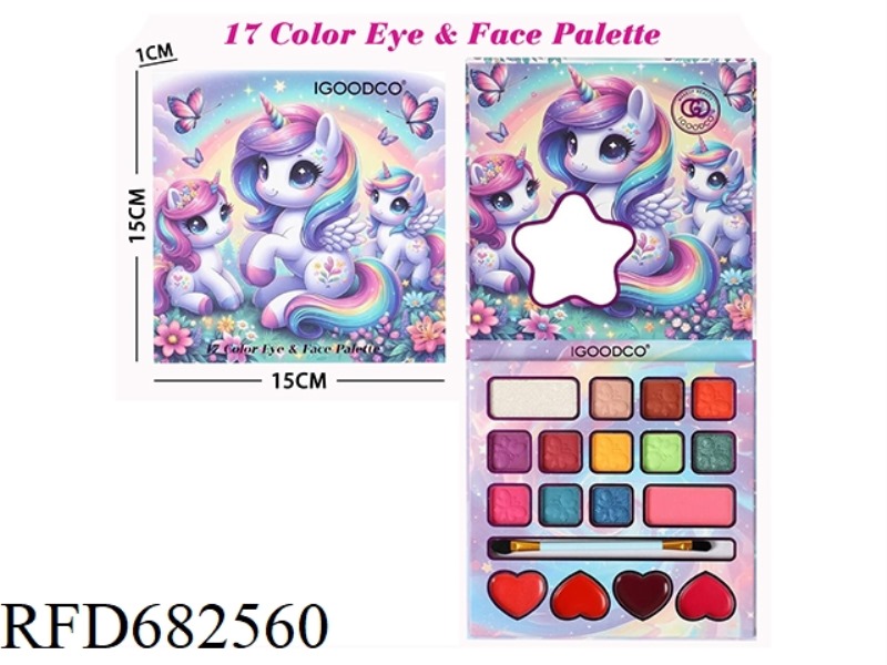 17 COLOR MAKEUP EYE SHADOW TRAY