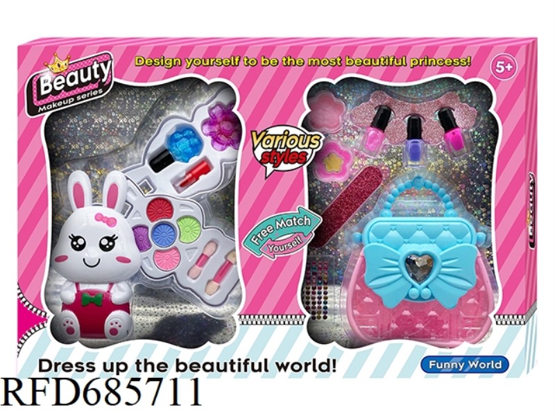 WHITE RABBIT MAKEUP AND NAIL ART SET