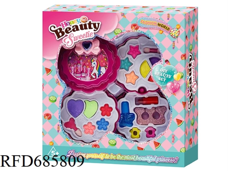 ROUND FLOWER 3-LAYER MAKEUP COMBINATION