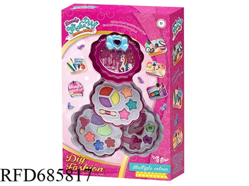 ROUND FLOWER 3-LAYER MAKEUP COMBINATION