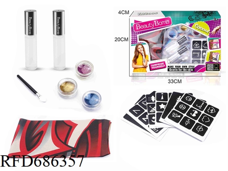 DIY BEAUTY GIRL TATTOO SLEEVE WITH TATTOO SLEEVE