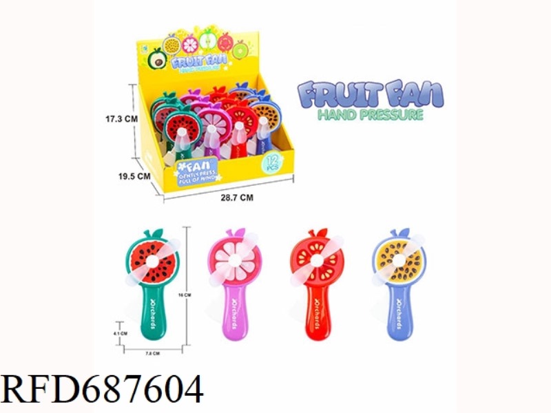 SUMMER FRUIT FAN 12PCS/DISPLAY BOX