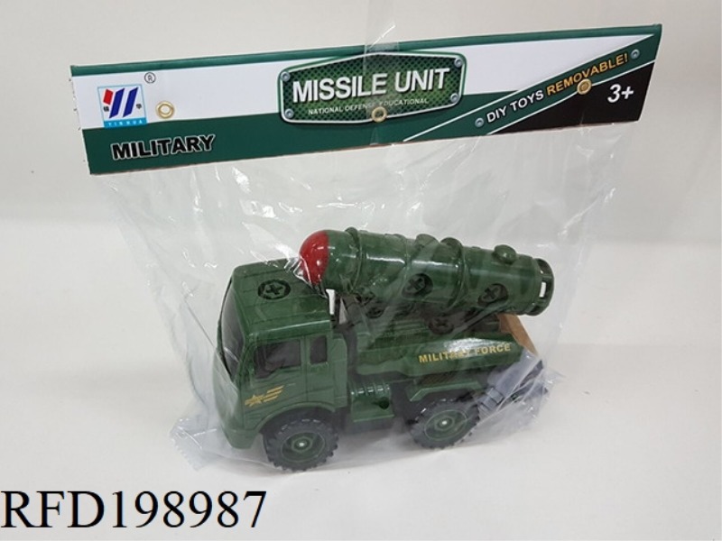 DIY FRICTION DISMOUNTING MILITARY INTERCONTINENTAL MISSILE CAR