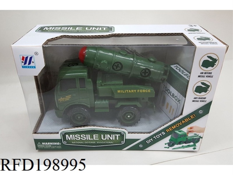 DIY FRICTION DISMOUNTING MILITARY INTERCONTINENTAL MISSILE CAR